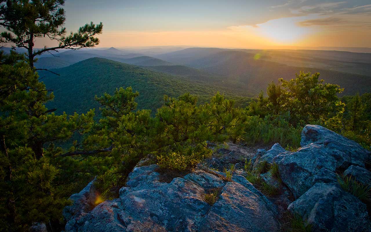Ouachita Mountains near Glenwood Arkansas
